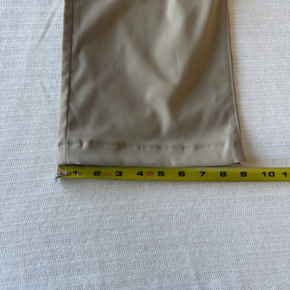 Lands' End Mens Performance Trousers Khaki Tan Moisture Wicking 40 Traditional - Picture 11 of 11